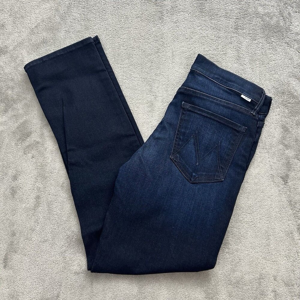 Mother Jeans Womens 30x27.5” The Mid Rise Dazzler Ankle Now Or Never Blue Denim